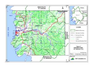 Detailed Road Map of Sipalay City .